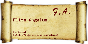 Flits Angelus névjegykártya